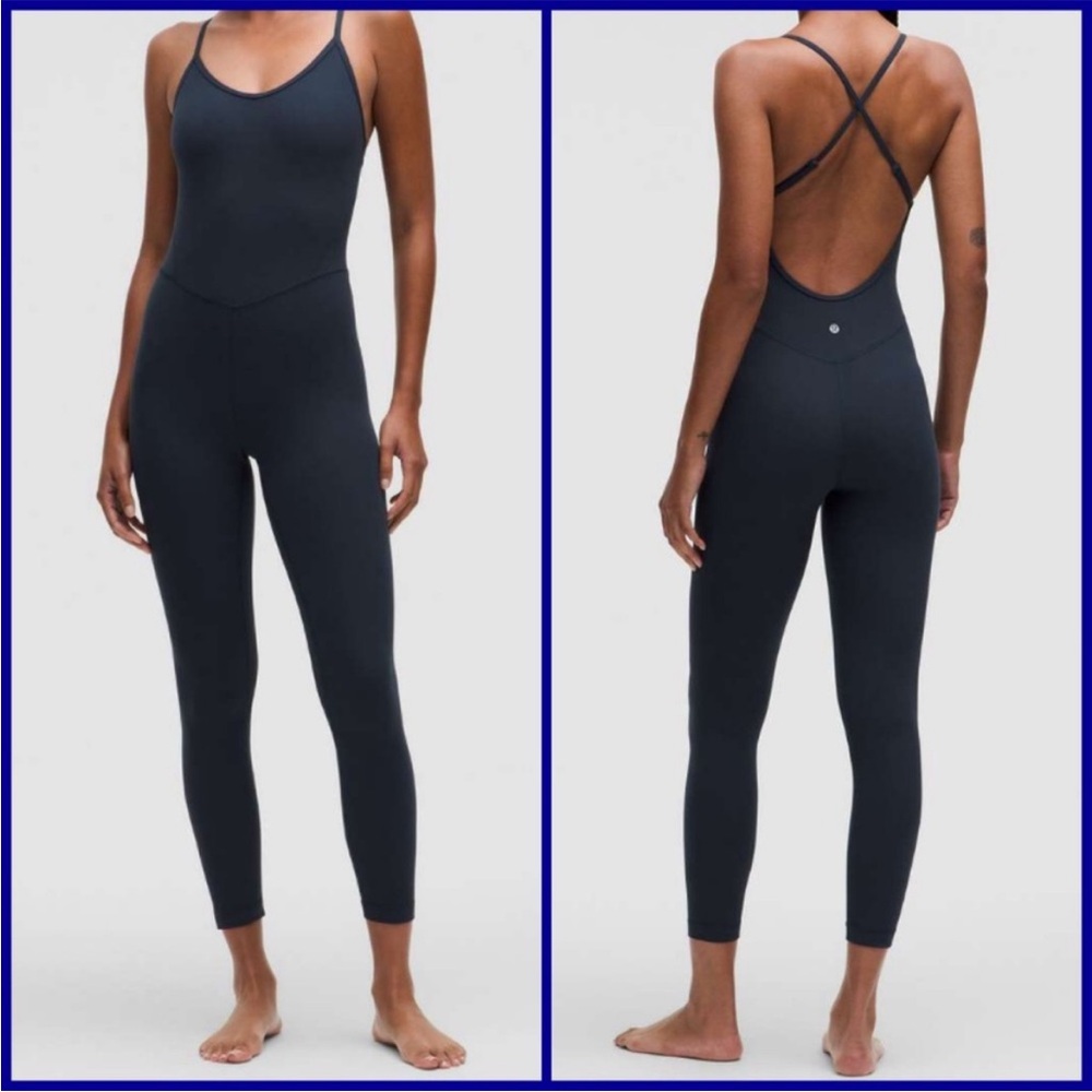 NWT Lululemon Align Strappy Ribbed Bodysuit 25" | True Navy blue | size 6